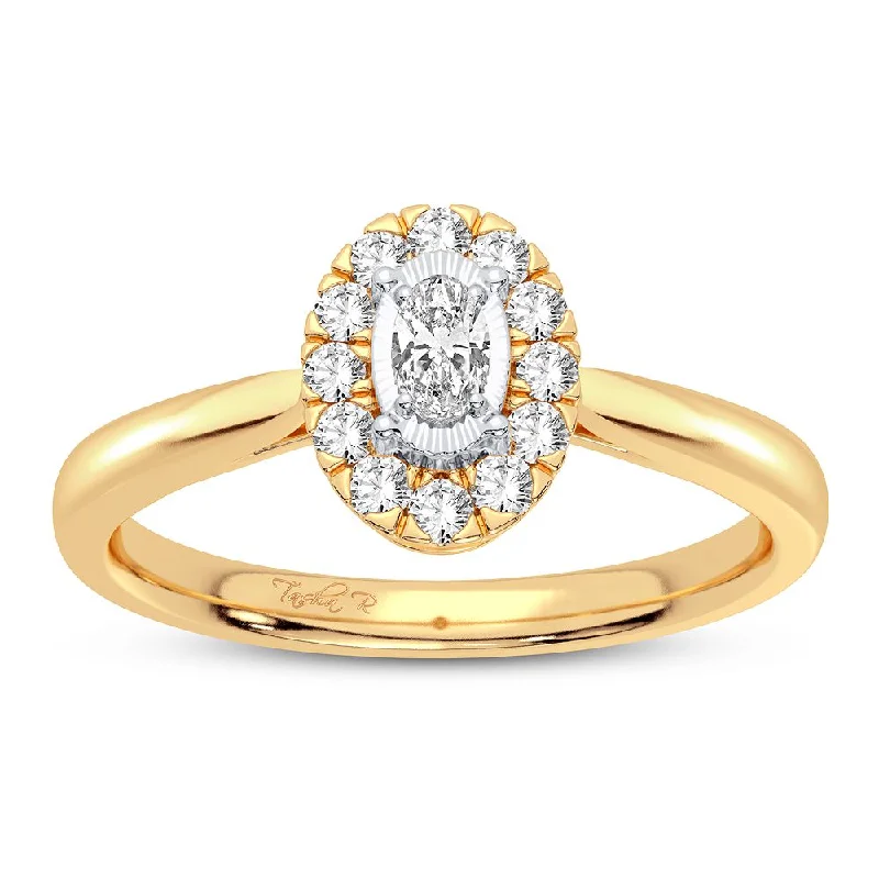 Custom-made engagement rings for women -14K 0.25CT Diamond Ring