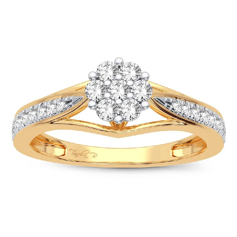 Affordable engagement rings for women -10K 0.25CT Diamond Ring