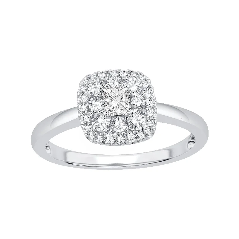 Engagement rings with real diamonds for women -14K 0.51ct Engagement Ring